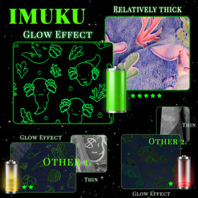 IMUKU axolotl blanket retains softness after many washes.