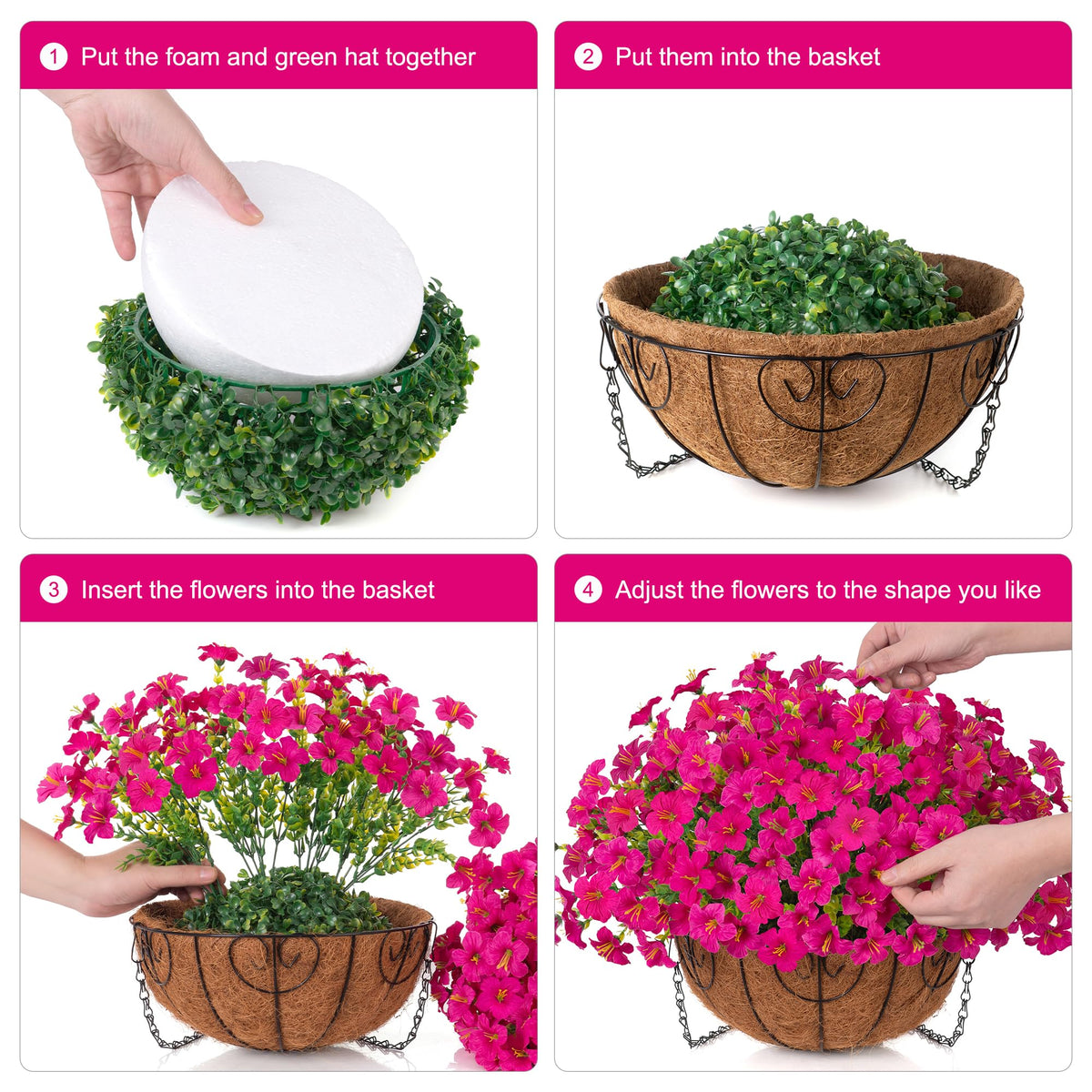 INSPRING bendable stems allow DIY shaping for natural blooms