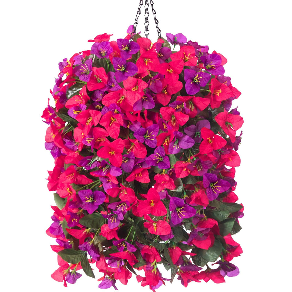 INSPRING bougainvillea trailing flowers 3-pack on display for year-round porch decor.