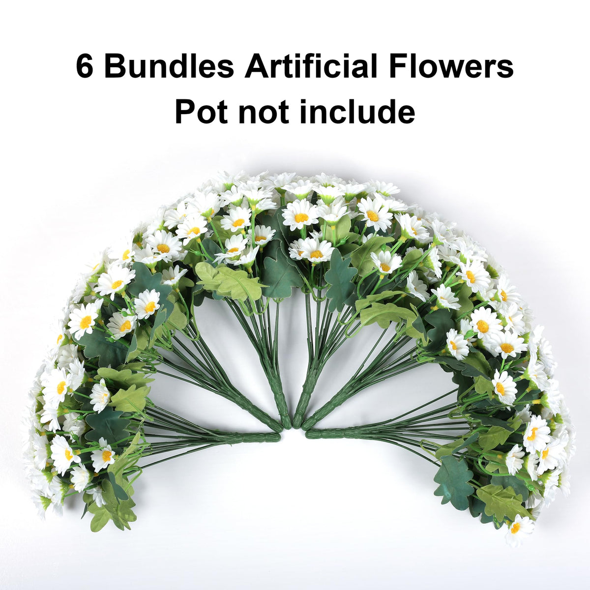 INSPRING daisies with resilient stems stay easy to shape for stylish arrangements.