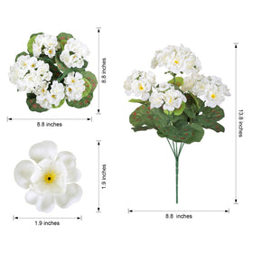 INSPRING fake geraniums realistic appearance for convincing faux décor