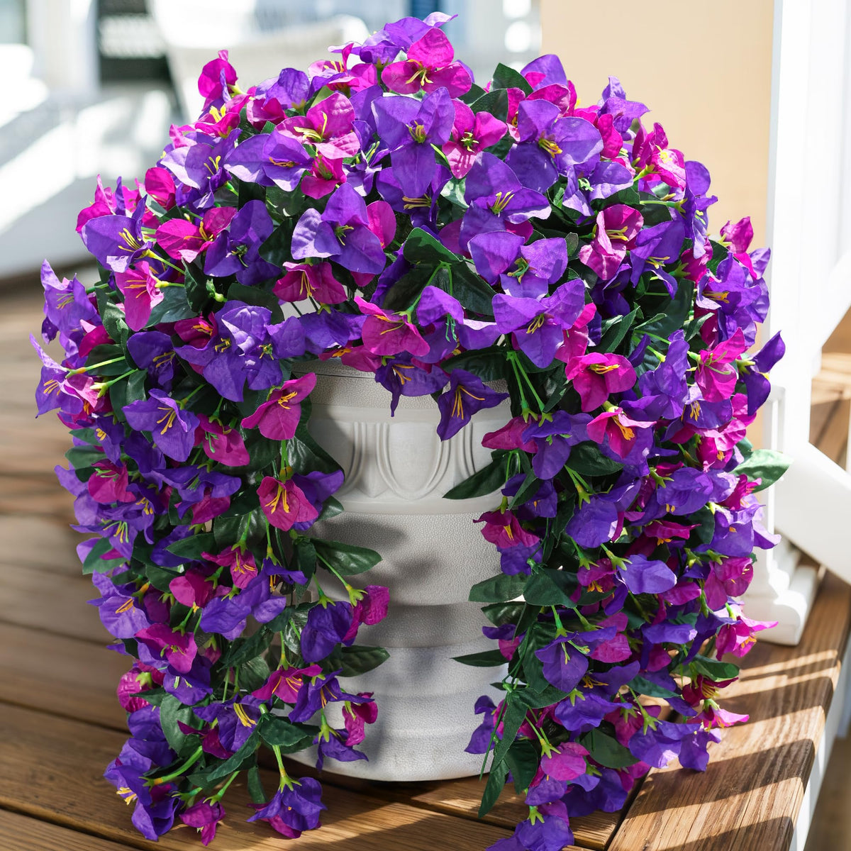INSPRING faux bougainvillea trailing vines brighten outdoor spaces year-round