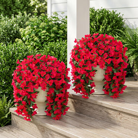 INSPRING silk-like bougainvillea vines appear lifelike outdoors