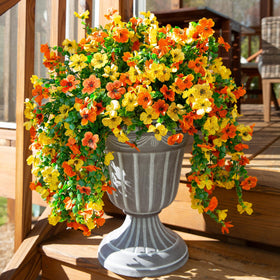 INSPRING orange-yellow colorway adds warm tones to exterior spaces