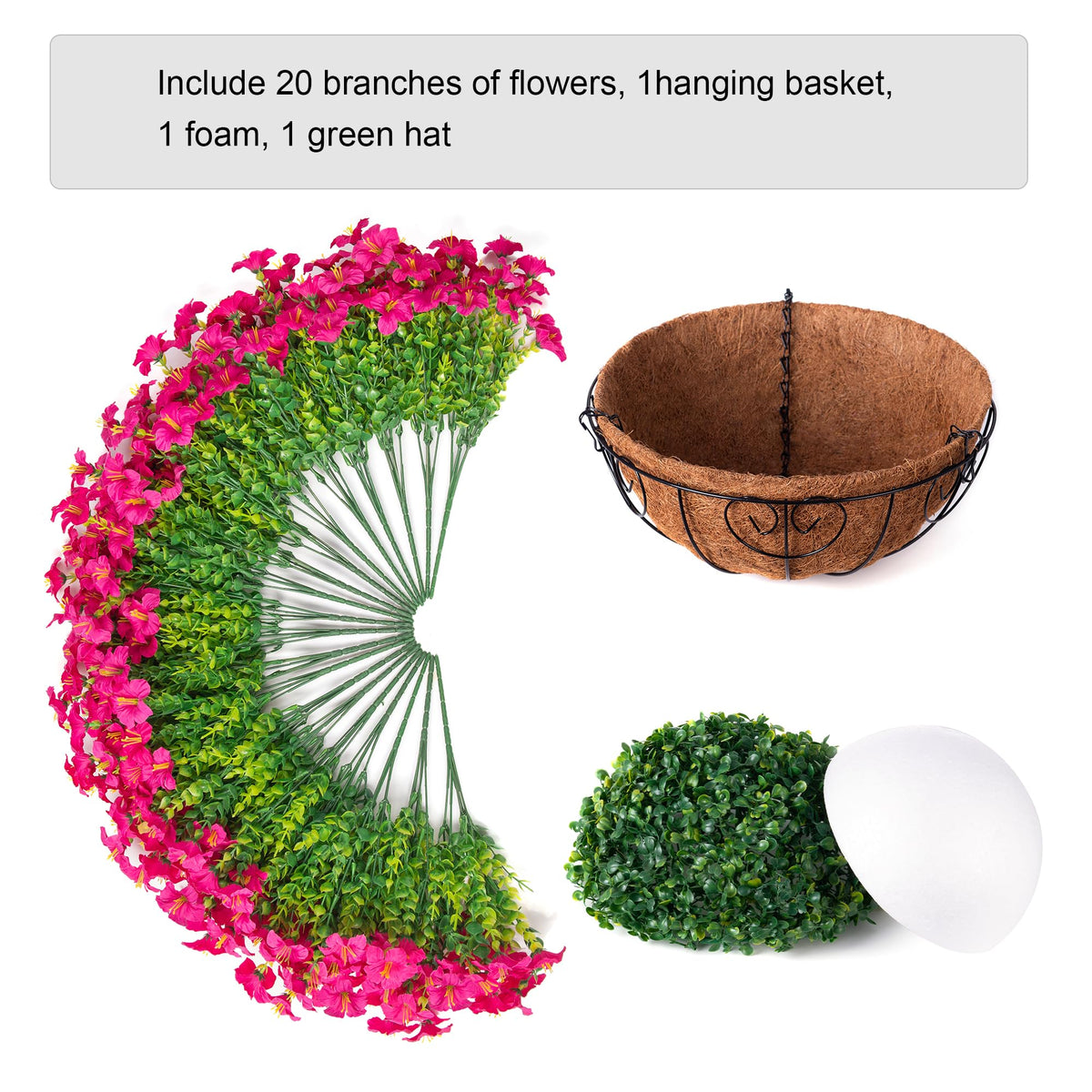 INSPRING petunias and eucalyptus leaves close-up showing realistic detail