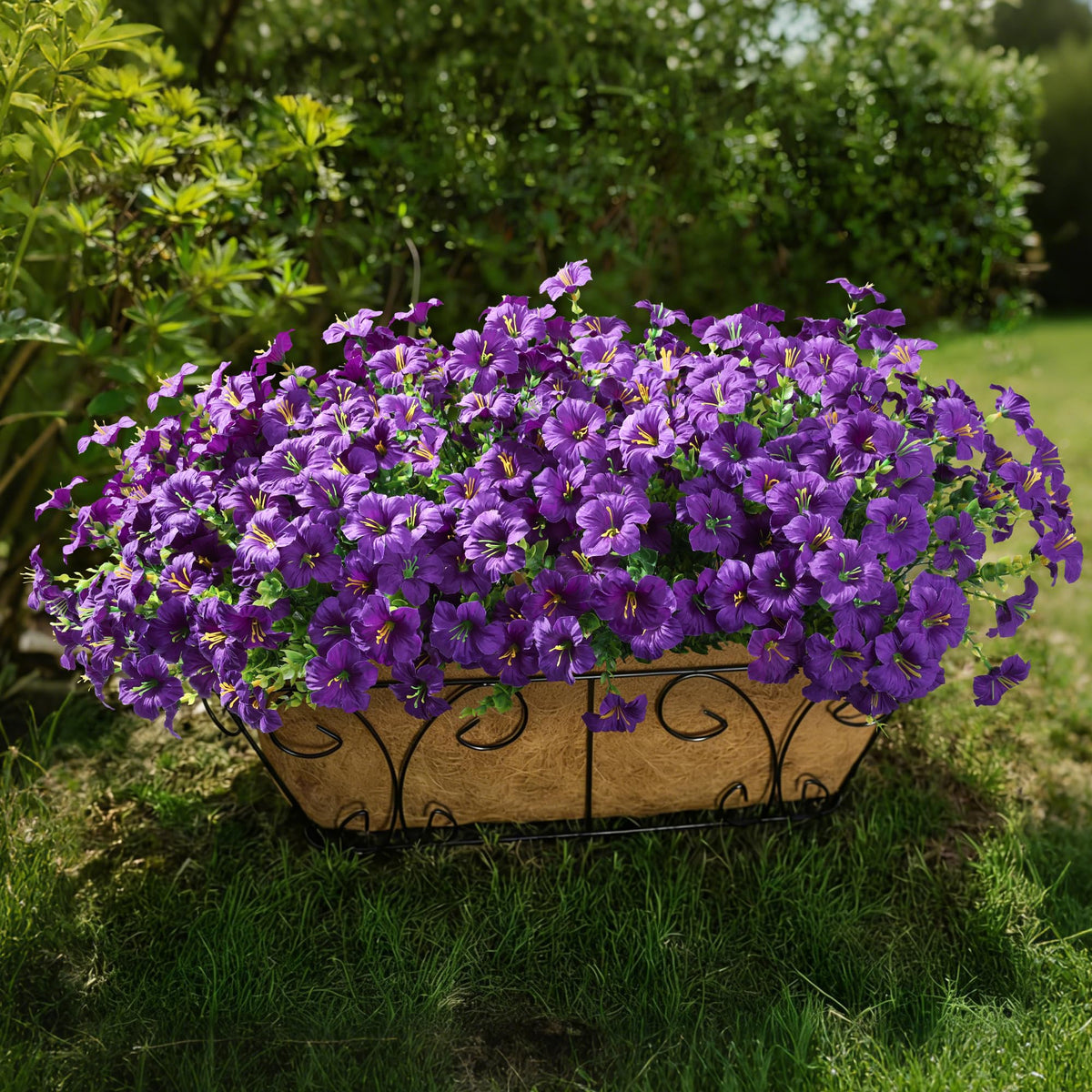 INSPRING UV resistant outdoor flowers stay vibrant in sunlight.