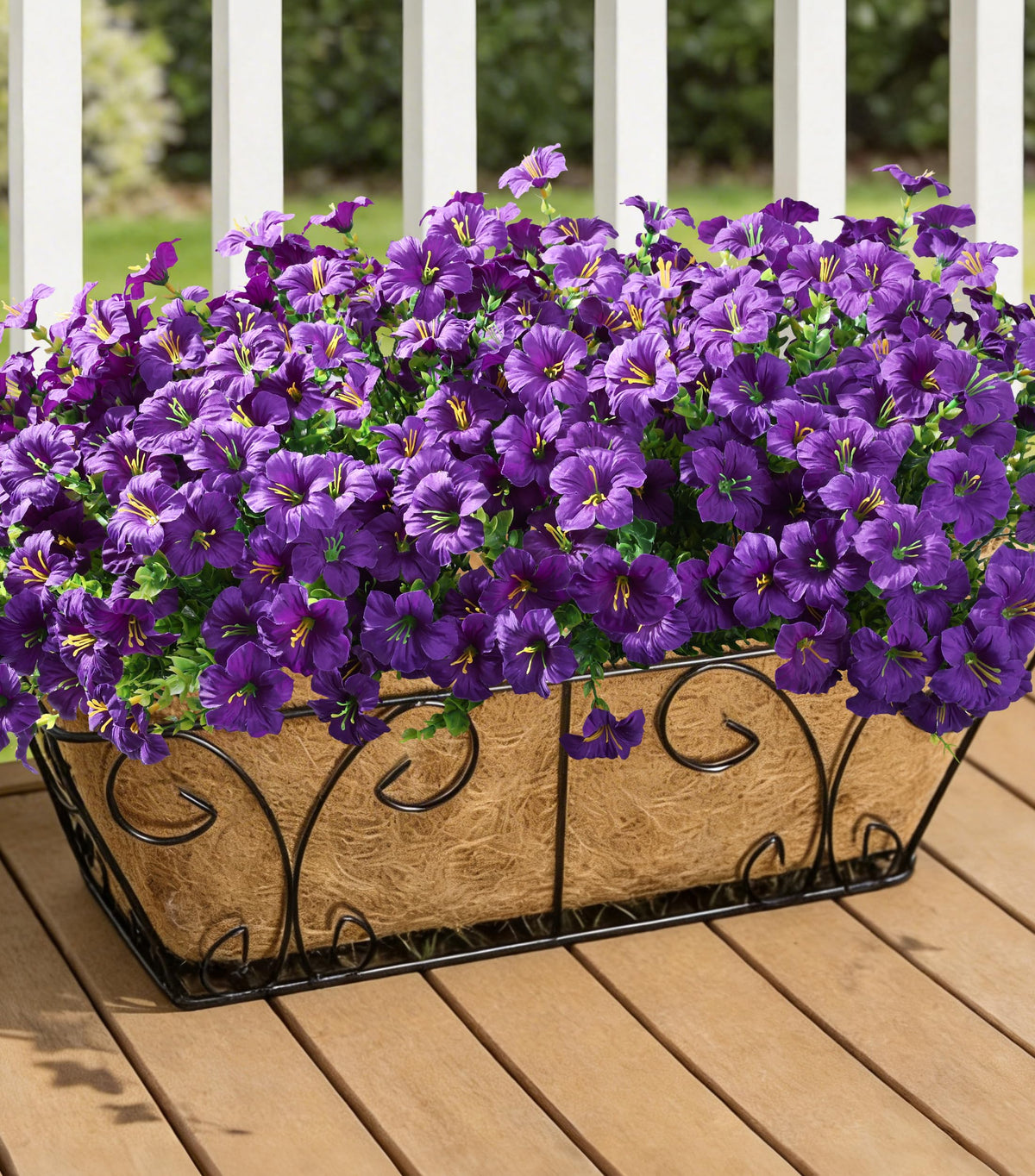 INSPRING waterproof silk flowers endure rain and shine.