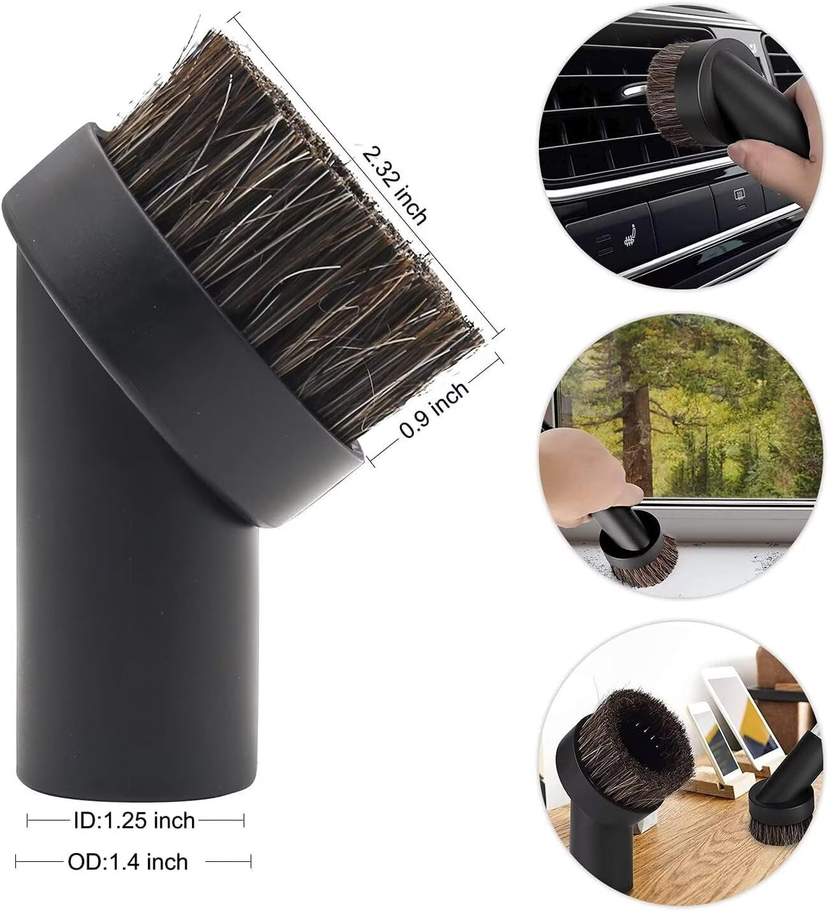 IN VACUUM 1/4-inch flexible crevice tool fits tight gaps