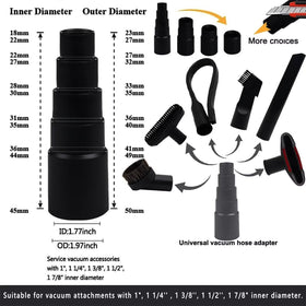 IN VACUUM horsehair dust brush cleans upholstery without harsh scratch