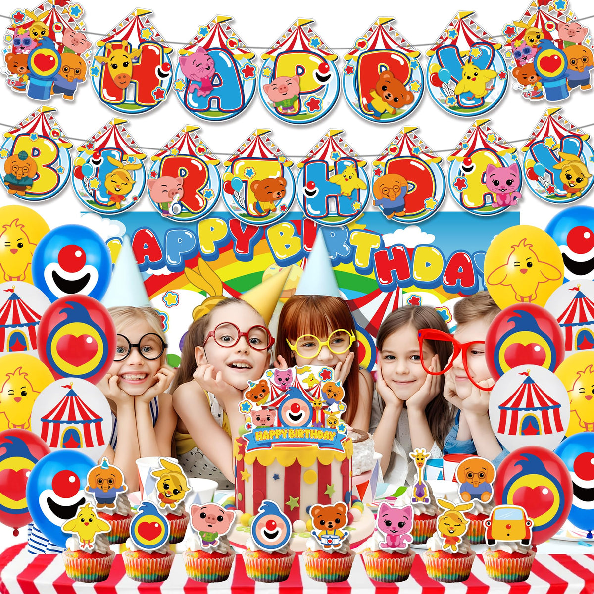 INATURE balloons create a playful color burst and festive atmosphere.