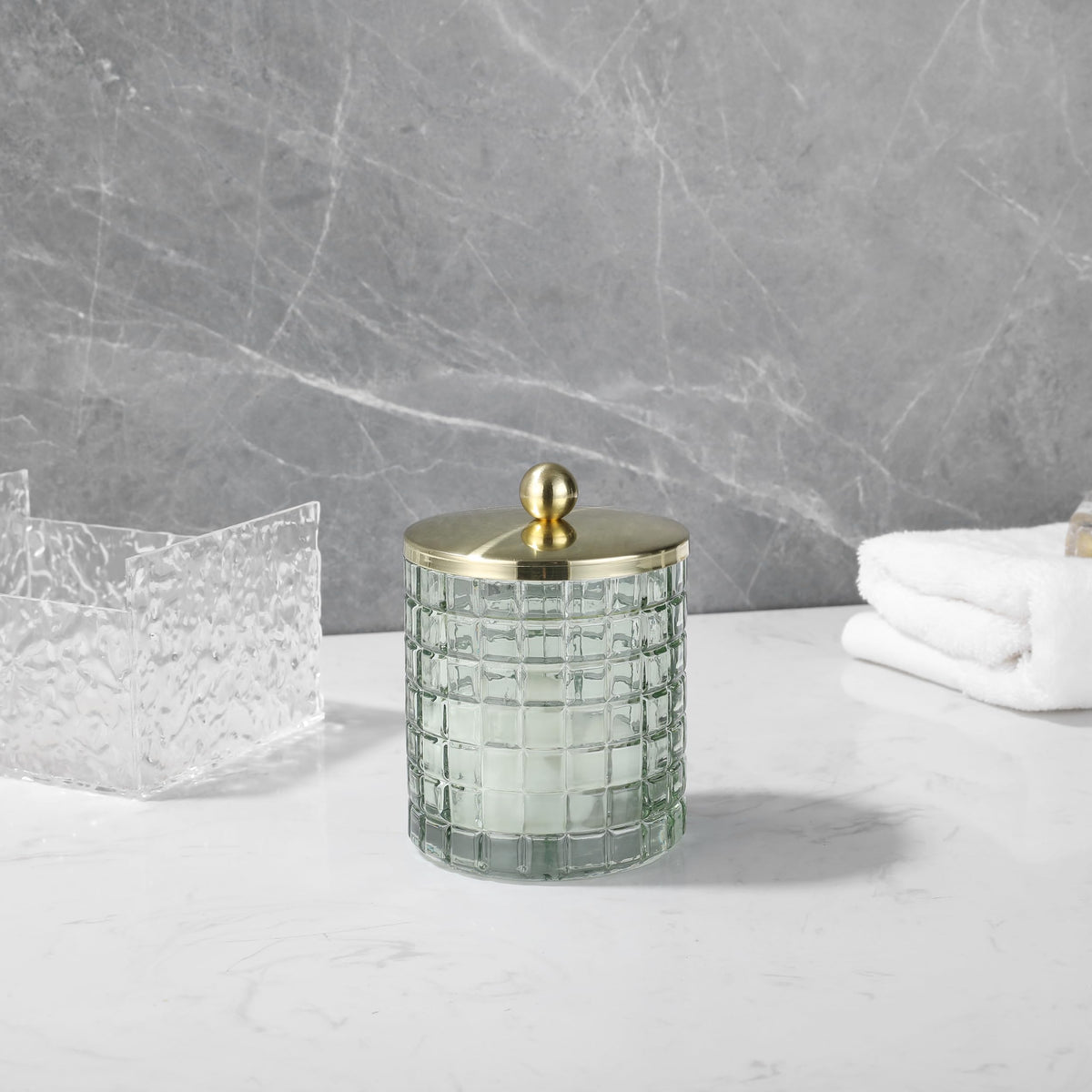 Indecor Home apothecary jar doubles as versatile shelf storage.
