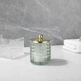 Indecor Home apothecary jar doubles as versatile shelf storage.
