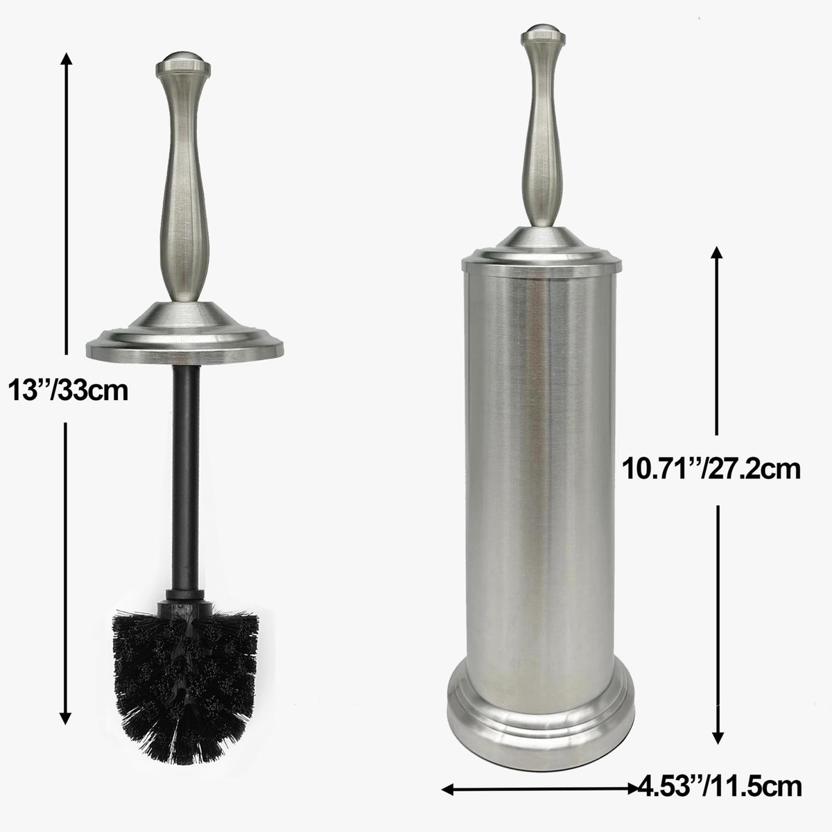 Indecor Home modern toilet brush with holder design for stylish bathroom organization
