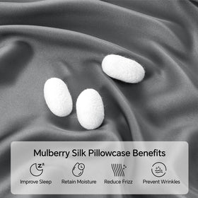 INFIIXSO silk pillowcase with hidden zipper for a neat look.
