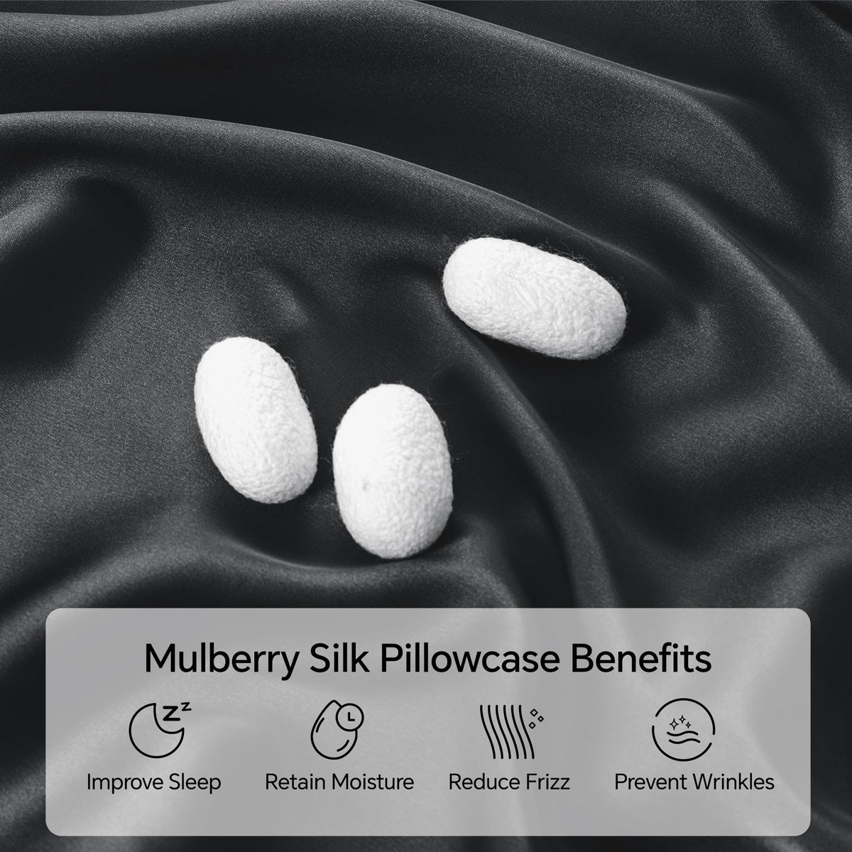 INFIIXSO silk pillowcase with hidden zipper for secure closure.