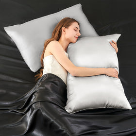 Infiixso silk pillowcase touch invites restful night and smoother hair.