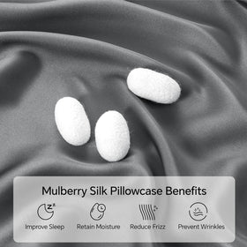 INFIIXSO silk close-up shows ultra-smooth mulberry silk fiber for reduced friction.