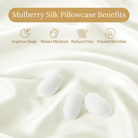 INFIIXSO silk pillowcase cream texture close-up highlighting soft luster and cooling feel.