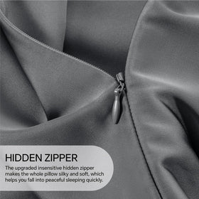 INFIIXSO skin-friendly silk pillowcase promotes gentle contact with face.