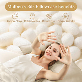 INFIIXSO silk pillowcase soft texture highlights gentle skin contact.
