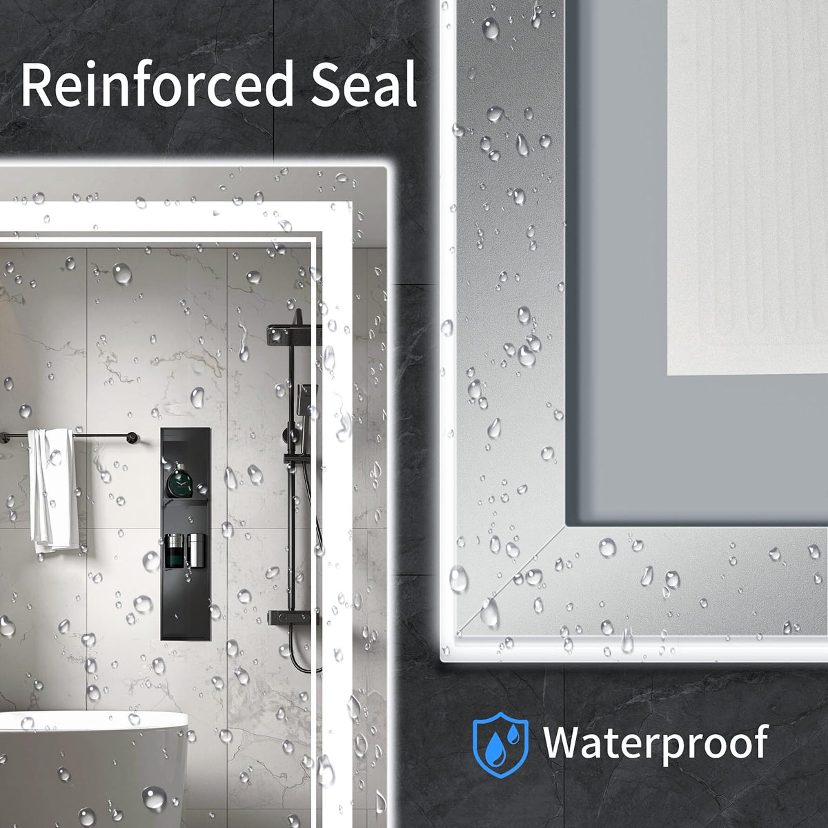 InfiniGlass adjustable wall-mount brackets for horizontal or vertical installation