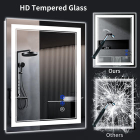 InfiniGlass waterproof construction for bathrooms and humid spaces