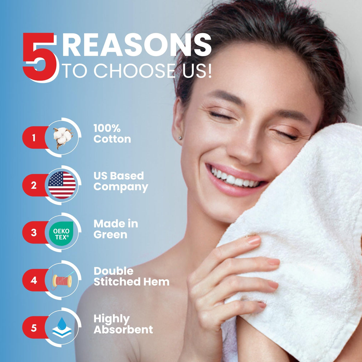 Infinitee Xclusives 100% cotton washcloth with ultra-absorbent feel