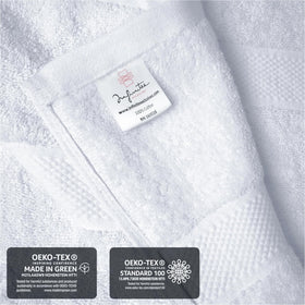 Infinitee Xclusives hotel-grade softness closeup suggests spa-like bath experience.