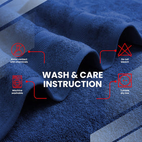 Care instructions for Infinitee Xclusives towel set to preserve softness