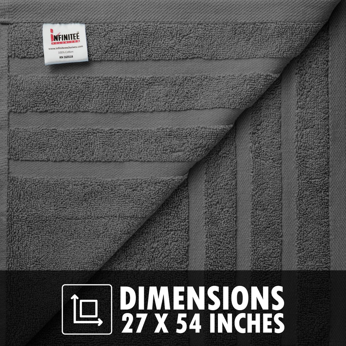 Infinitee Xclusives double-stitched hem close-up emphasizes durability