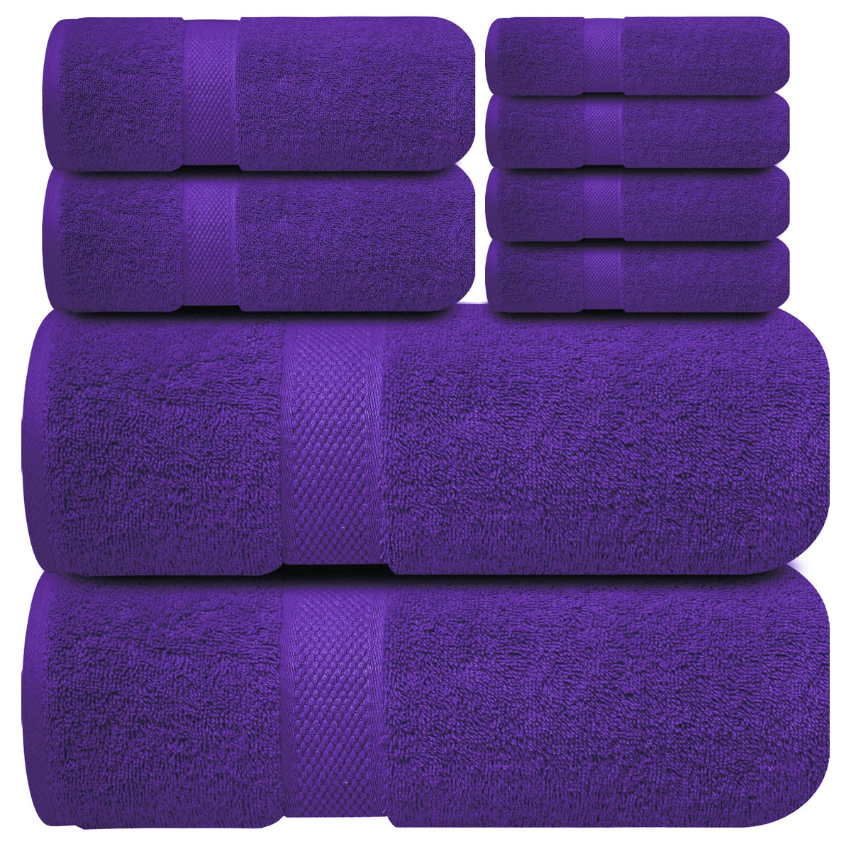 Infinitee Xclusives bath towels: plush, absorbent cotton for daily use.
