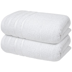 Infinitee Xclusives luxury bath towels set 2 plush and generously sized (27x54 inches).