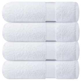 Infinitee Xclusives luxury bath towels set of four with 27x54 inches for spa-like softness.