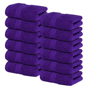 Infinitee Xclusives luxury washcloth 13x13 pack12 for daily bathroom use.