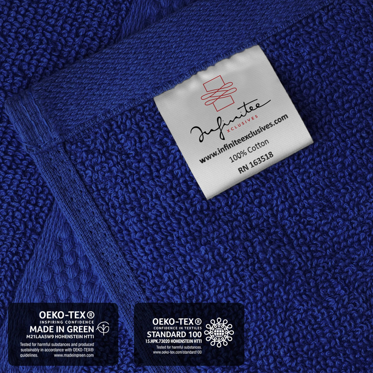 Infinitee Xclusives machine washable and quick-drying washcloths