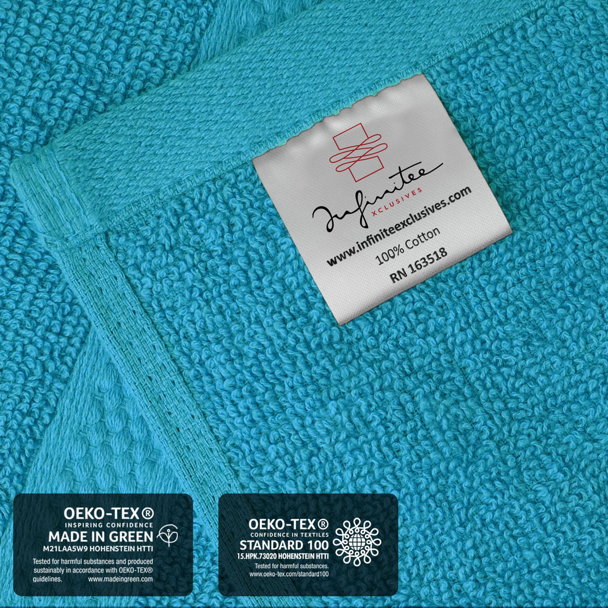 Infinitee Xclusives multi-use washcloths ideal for cleaning, windows, and mirrors.