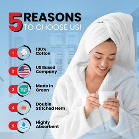 Infinitee Xclusives ribbed jacquard texture enhances absorbency and quick-dry performance.
