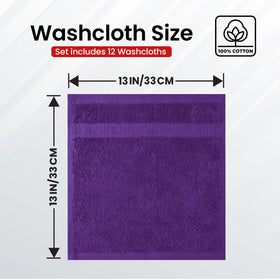 Infinitee Xclusives soft washcloth absorbs moisture, ideal after workouts.