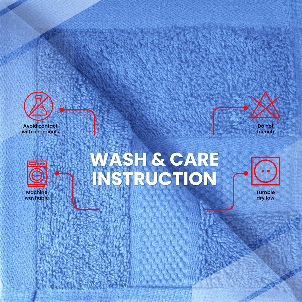 Infinitee Xclusives washcloths on drawer for spa and bath routines