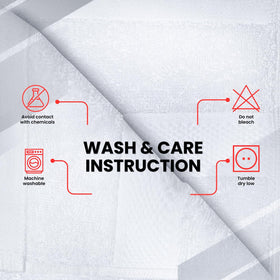 Infinitee Xclusives white towels with hotel-quality presentation
