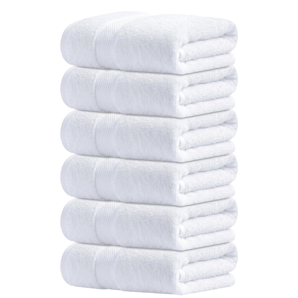 Infinitee Xclusives white hand towels set of six for bathroom