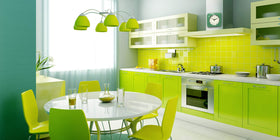Infinity Instruments green clock runs on 1 AA battery for quiet maintenance-free operation.