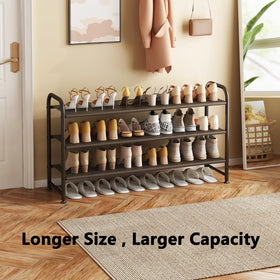 INGIORDAR dustproof shelves protect footwear from debris on each level.