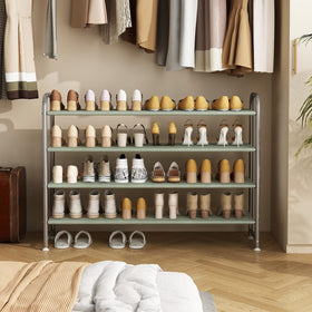 INGIORDAR dustproof shelf layers close-up with easy-clean non-woven fabric