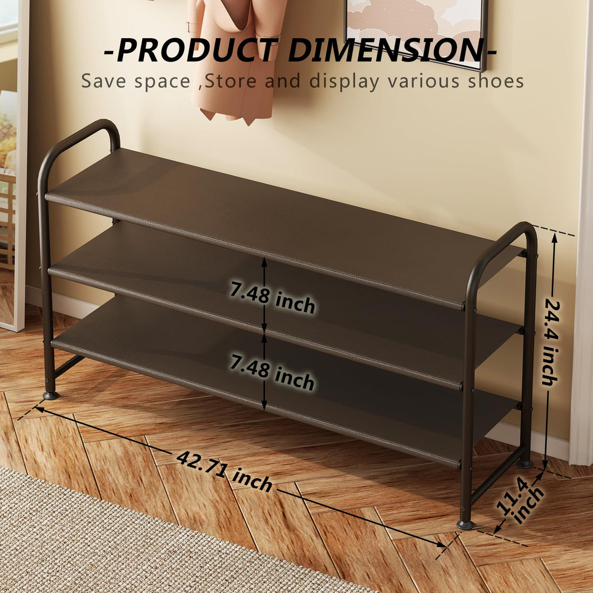 INGIORDAR sturdy foot pads protect floors and reduce wobble.