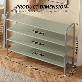 INGIORDAR large-capacity shoe rack filled with sneakers and sandals