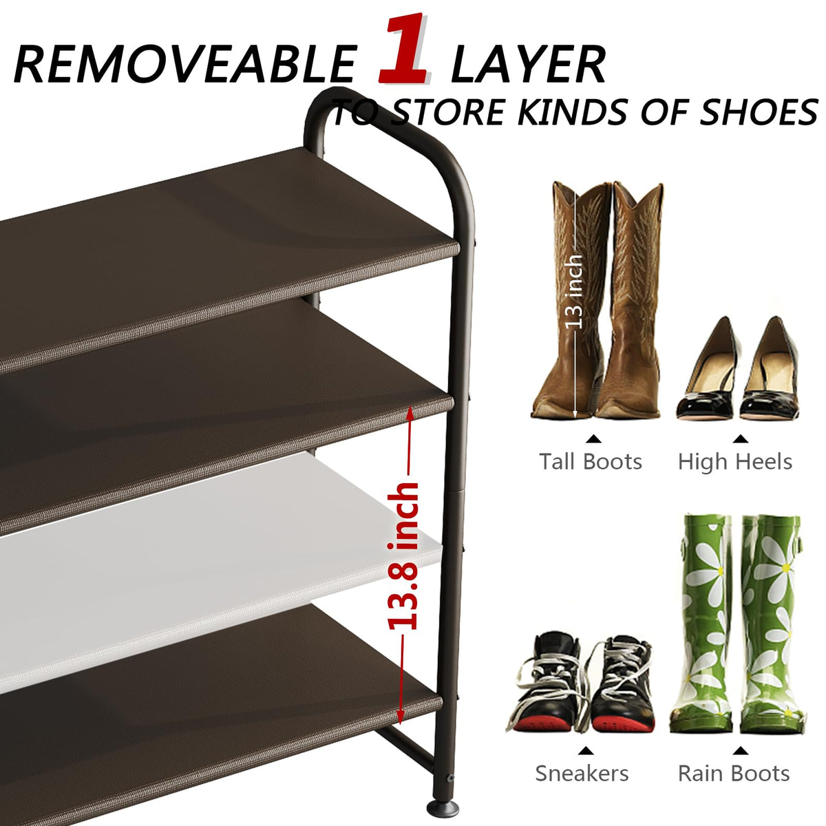 INGIORDAR dustproof fabric layers protect shoes from dust and debris.