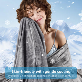 Inhand cooling blanket helping hot sleepers feel relief at night