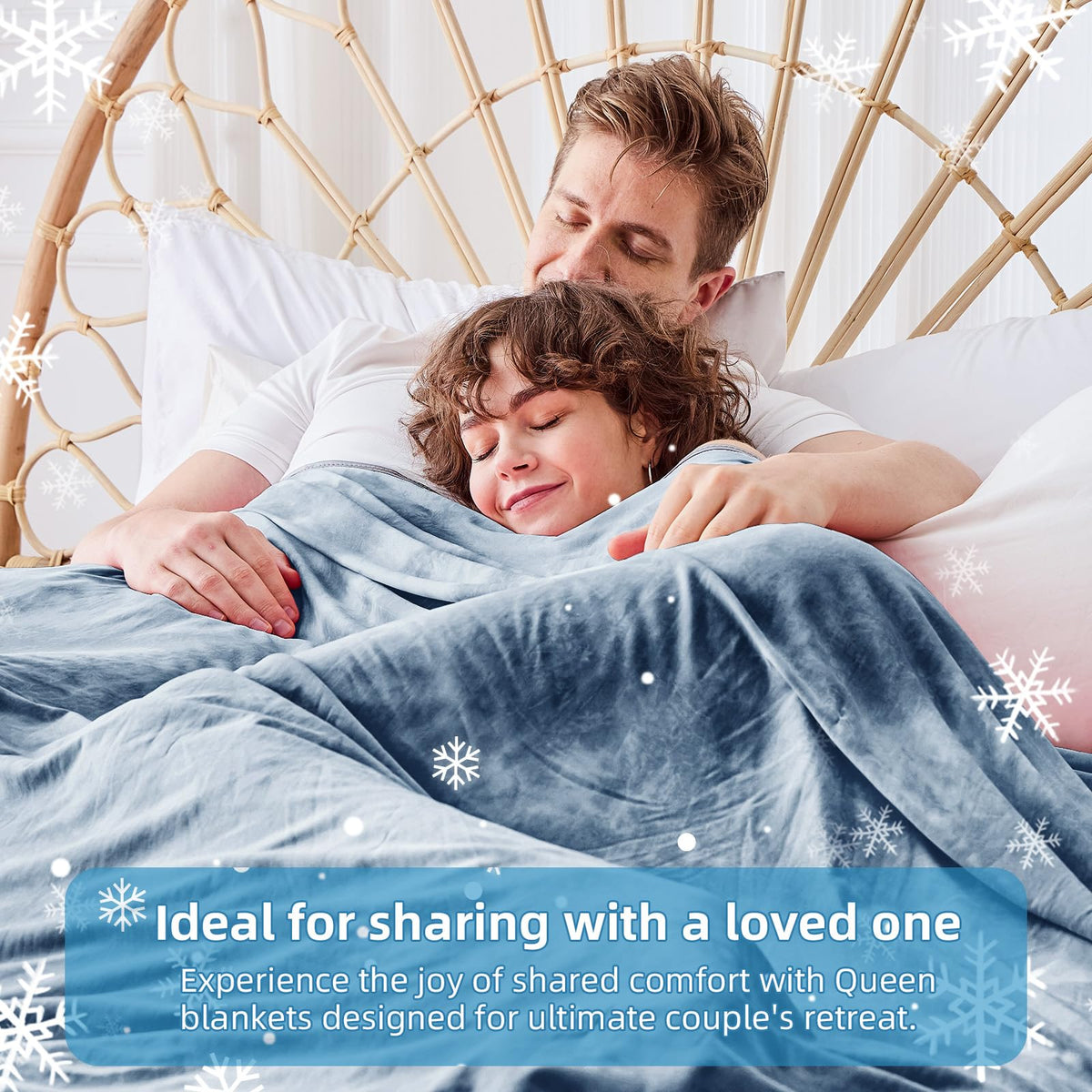 inhand cooling blanket queen size packaged image highlights gift-ready presentation