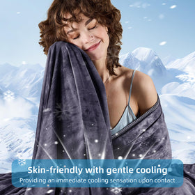 Inhand cooling blanket queen tie-dye pattern blends style with cooling performance